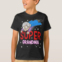 Womens Super Grandma Superhero Grandma Granny Nana