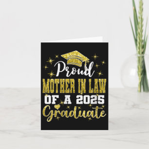 Womens Super Proud Mother In Law Of 2025 Graduate  Card
