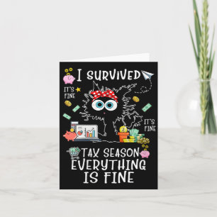 Womens Survived Fine Fine Tax Season Everything Is Card