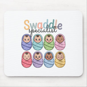 Womens Swaddle Specialist Cute Labour And Delivery Mouse Pad