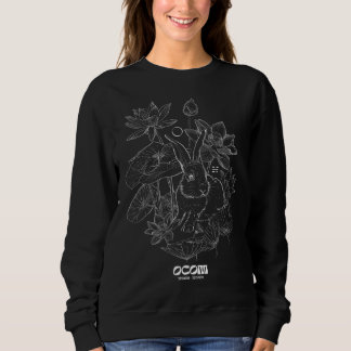 Women's Sweatshirt No Hoodie Black