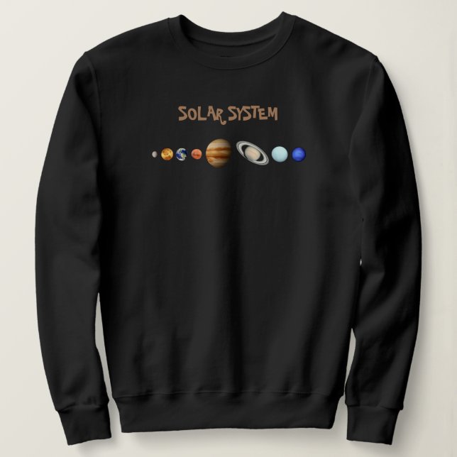 Women's Sweatshirt Solar System (Design Front)