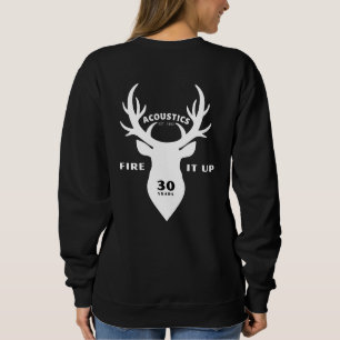 Womens sweatshirt - Stag fireitup + 30 years