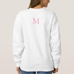 Womens Sweatshirts Clothing Back Design Apparel<br><div class="desc">Womens Sweatshirts Clothing Back Design Apparel Monogram Template Women's Basic Sweatshirt.</div>