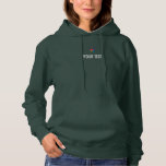 Women's Sweatshirts Deep Forest Green Double Sided<br><div class="desc">Women's Sweatshirts Deep Forest Green Double Sided Add Image Logo Text Here Clothing Apparel Template Personalised Women's Hooded Sweatshirt.</div>