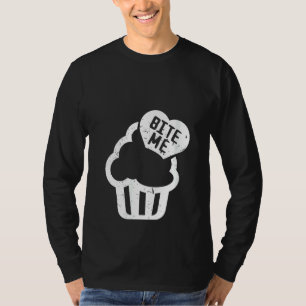 Womens Sweet Cupcake I Cute Bite Me T-Shirt