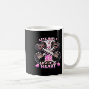 Women's sweet heart to hearts fitness gym lover coffee mug