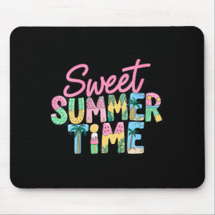 Women's sweet summer time men women kids funny mouse pad