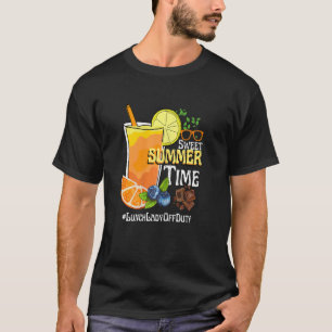 Womens Sweet Summer Time Orange Juice Lunch Lady O T-Shirt