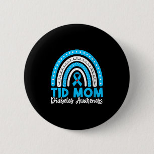 Womens T1d Mum Diabetes Awareness V-neck 6 Cm Round Badge
