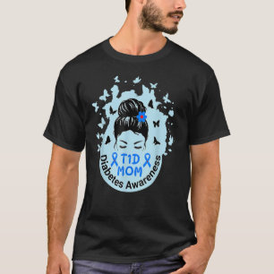 Womens T1D Warrior Diabetes Awareness Month T-Shirt