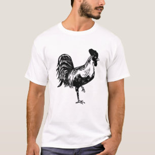 Womens T Mens T Chicken Rooster Farmer T-Shirt