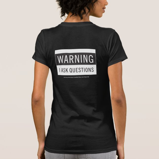 Women's T-Shirt: Atheist Slogan by Jason Gregory T-Shirt (Back)