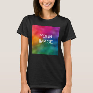 Women's T-Shirt Elegant Black Modern Template