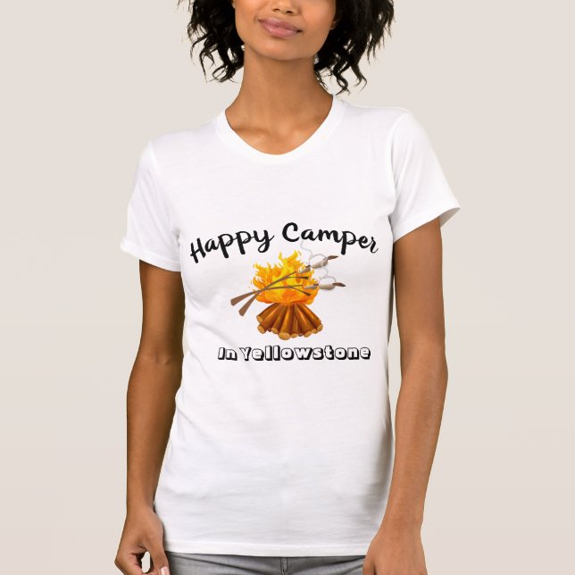 Women's T-Shirt-Happy Camper T-Shirt (Front)