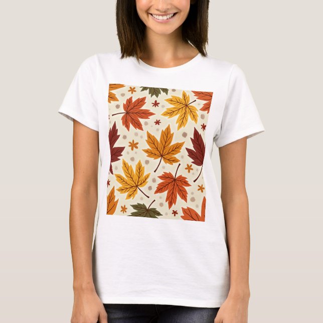 Women's T-shirt with an autumn feel (Front)