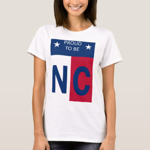 Women's t-shirt with Proud To Be NC Design