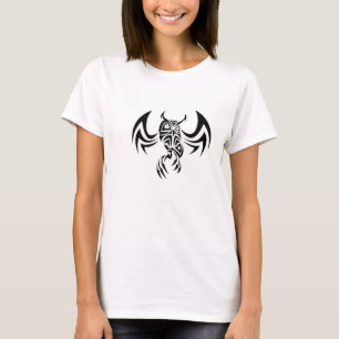 Womens T-shirt With Tribal Owl