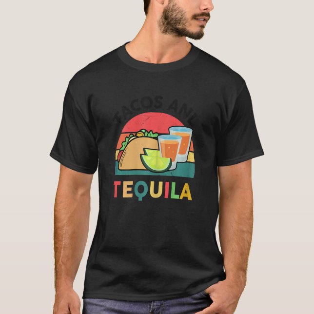 Womens Tacos And Tequila  Mexican Food    Taco 1 T-Shirt (Front)