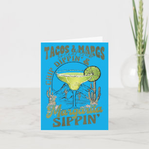 Womens Tacos Margs Social Club Chip Dippin Card