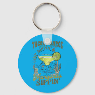 Womens Tacos Margs Social Club Chip Dippin Key Ring