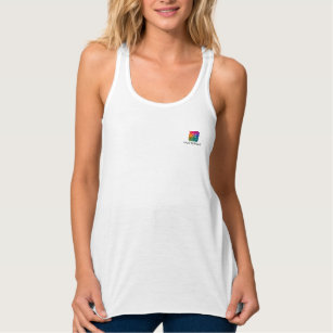 Womens Tank Top Business Company Logo Double Sided
