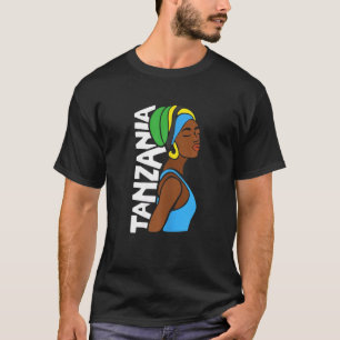 Womens Tanzania Tanzanian Flag African Heritage Et T-Shirt