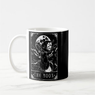 Womens Tarot Card Crescent Moon And Black Cat Coffee Mug