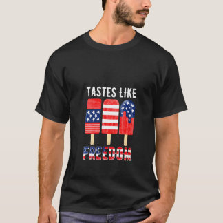 Womens Tastes Like Freedom Popsicles 4th Of July A T-Shirt