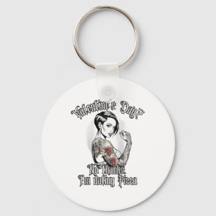 Womens Tattooed Single Woman Inked Woman For Anti Key Ring