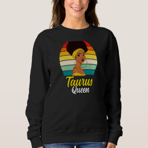 Womens Taurus Zodiac Astrology Cute Horoscope Blac Sweatshirt