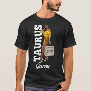 Womens Taurus Zodiac Astrology Sign Horoscope Blac T-Shirt