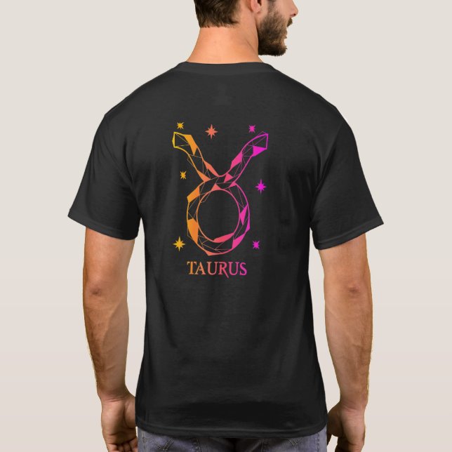 Womens Taurus Zodiac T-Shirt (Back)