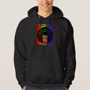 Womens Teacher Lgbt Q Retro Rainbow Gay Pride Ally Hoodie