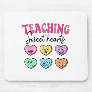 Womens Teaching Sweethearts Teacher Valentines Day Mouse Pad