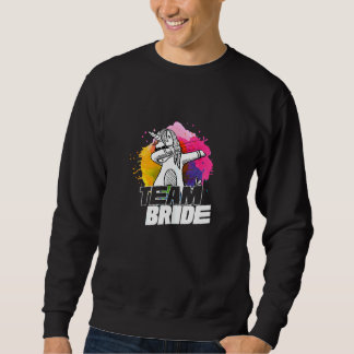 Womens Team Bride  Women Bachelorette Hen Night Pa Sweatshirt