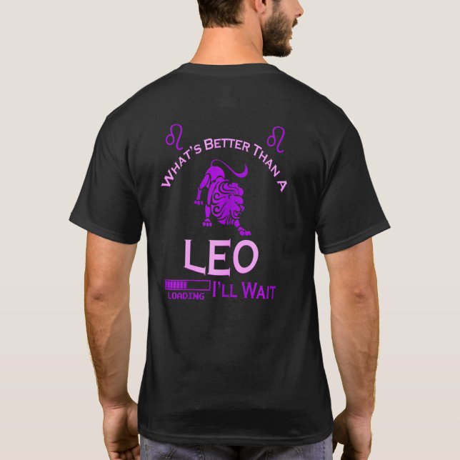 Womens Team Leo Zodiac Leo Girl Leo Queen Astrolog T-Shirt (Back)