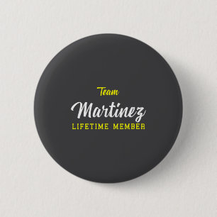 Womens Team Martinez Lifetime Member Surname Birth 6 Cm Round Badge