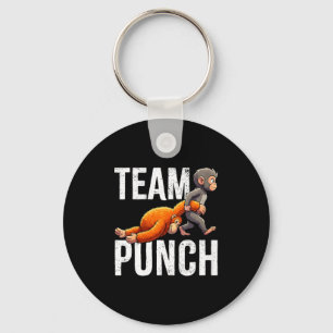 Women's team punch cute baby monkey key ring