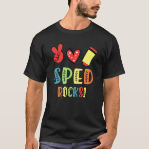 Womens Team Sped Team Special Education Teacher Ra T-Shirt