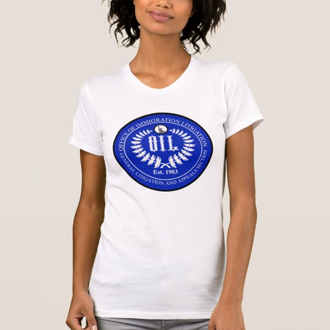 Women's tee - blue logo (Front)