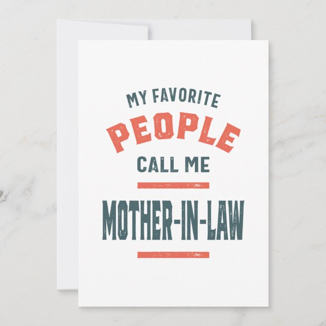 Womens Tee Mother-In-Law Mother's Day Gift Invitation (Front)