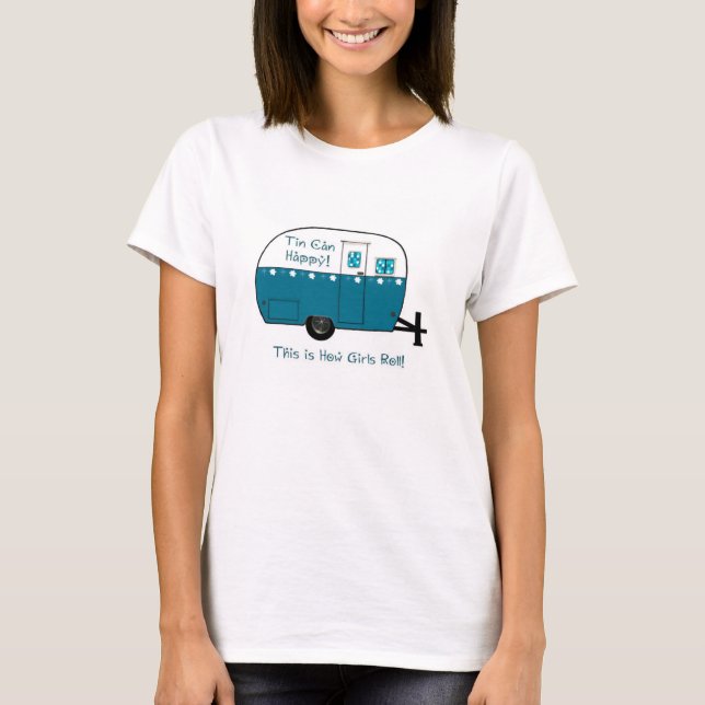 WOMEN'S TEE | Retro Camper Trailer (Front)