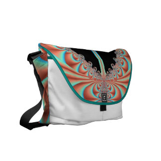 Women's/Teen's Messenger Bag with Turquoise