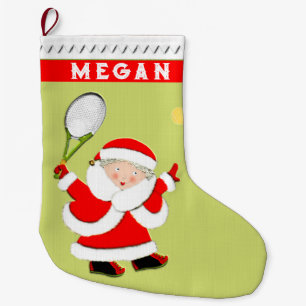 Women's Tennis Large Christmas Stocking