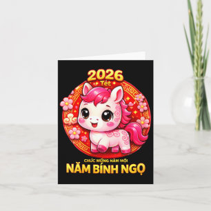 Women's tet 2026 chuc mung nam moi xuan binh ngo card