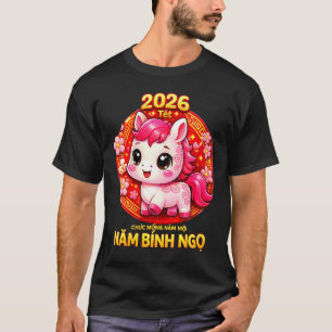 Women's tet 2026 chuc mung nam moi xuan binh ngo T-Shirt