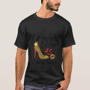 Womens Tg Leopard High Heel 45th Birthday 1976 Cos T-Shirt