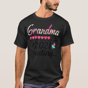 Womens Th New Grandma Loading 2021 Pregnancy Annou T-Shirt