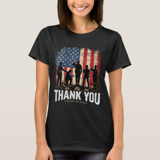 Women's thank honouring out heroes military - T-Shirt